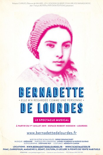 bernardette,soubirou,lourdes,apparition,vierge marie,spectacle,musical