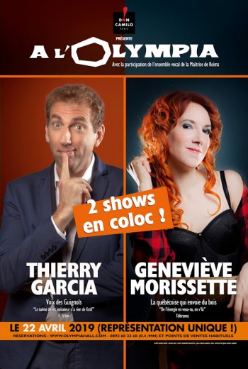 garcia,morissette,olympia,spectacle,humour,imitations,don camilo,show