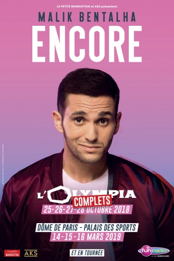 malik,bentalha,encore,olympia,dôme,paris,palais,sports
