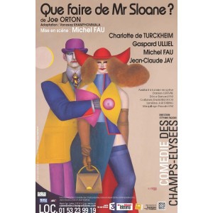Théâtre,affiche,Michel Fau,Comédie des Champs-Elysées,Charlotte de Turckeim,Gaspard Ulliel,Jean-Claude Jay